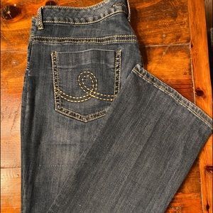 Seven 7 blue straight leg jeans